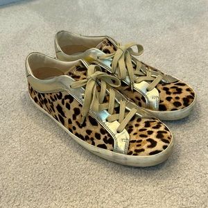 Sam Edelman size 8 women’s animal print sneakers, EUC